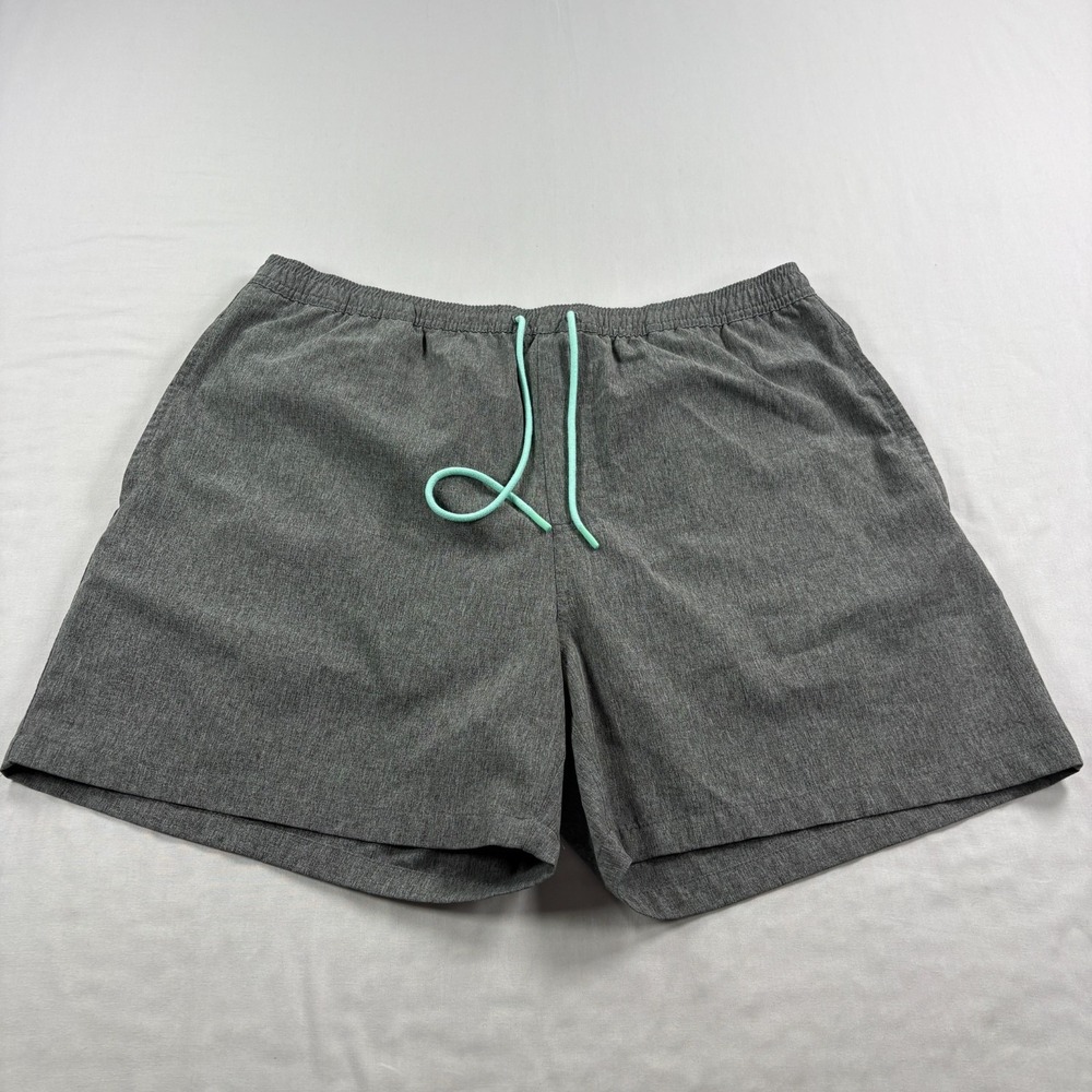 Huk Volley Shorts Mens XL Gray Lined Swim Hybrid Stretch Fishing